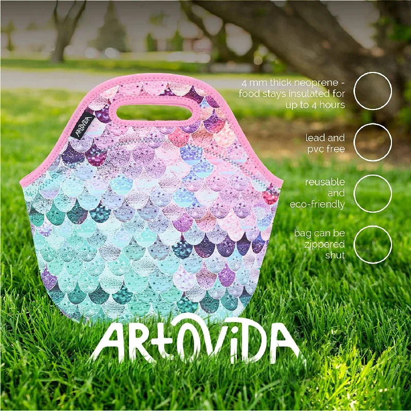 artovida summer mermaid, monika strigel classic tote / lunch bag