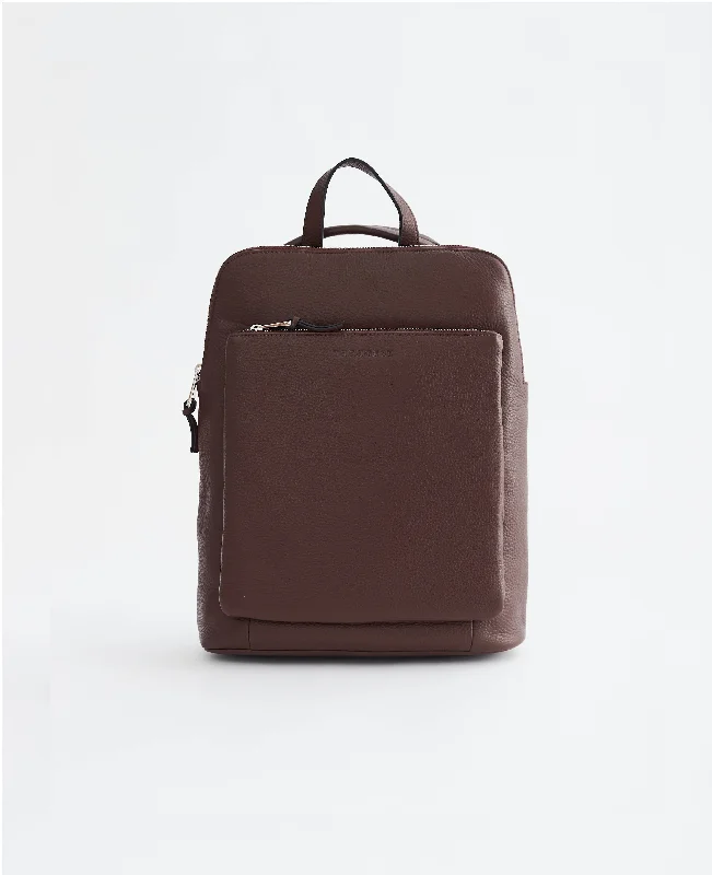 Backpack: Coffee Pebbled Leather