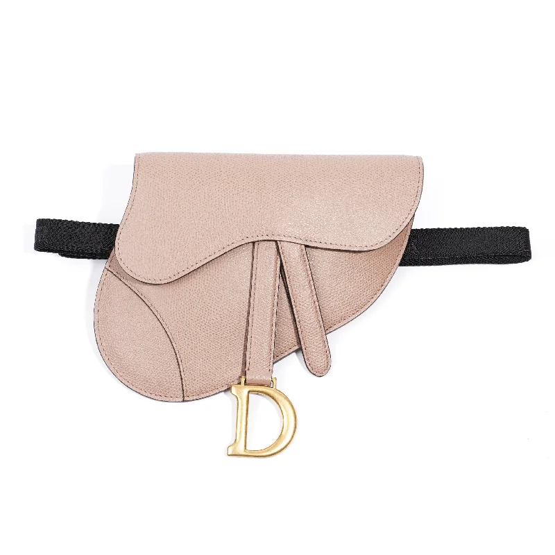 Christian Dior Saddle Pouch Dusty Calfskin Leather