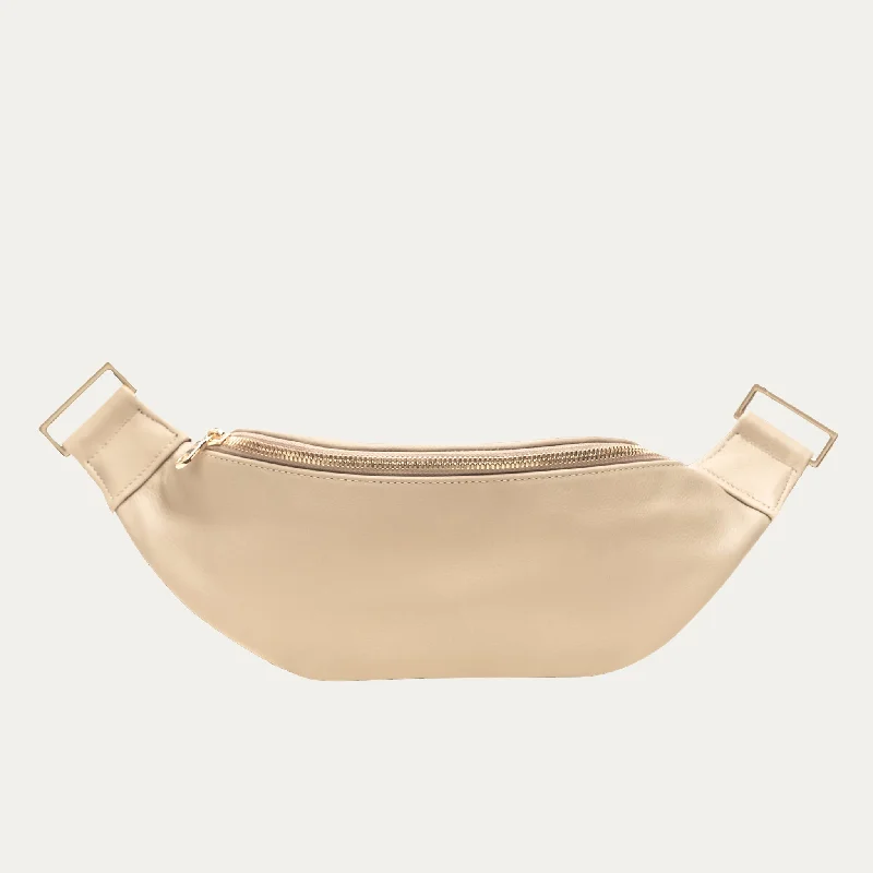 Fanny Pack + Crossbody Bag | Bone Color + Gold Hardware