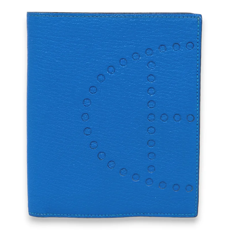 Evelyne Blue Mykonos Wallet in Chevre Mysore