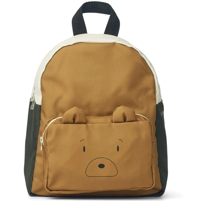 Liewood Allan Backpack Mr Bear Golden Caramel Multi Mix