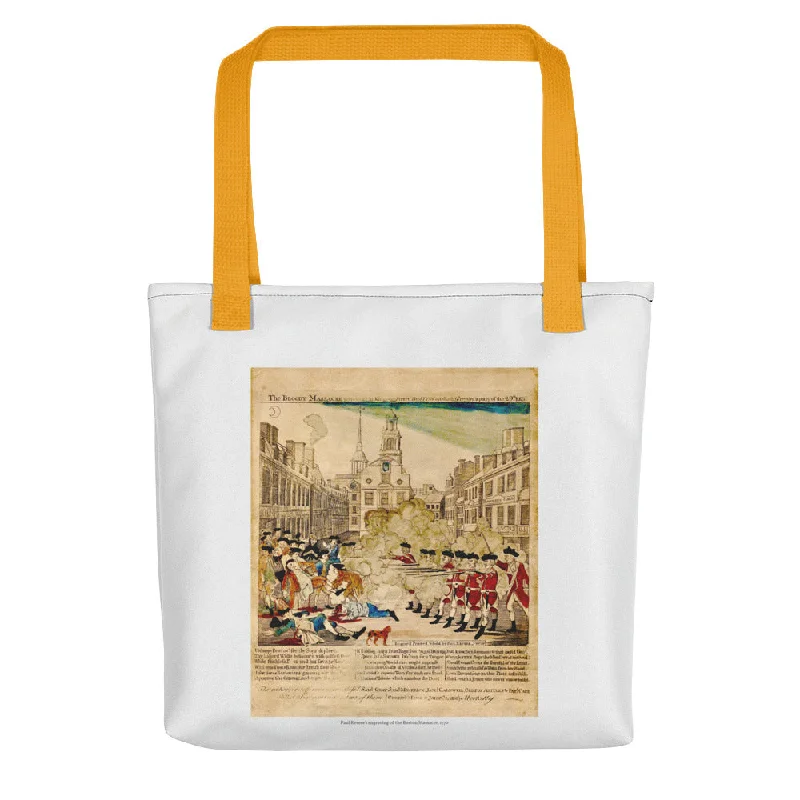 Paul Revere's engraving of the Boston Massacre, 1770 (tote)