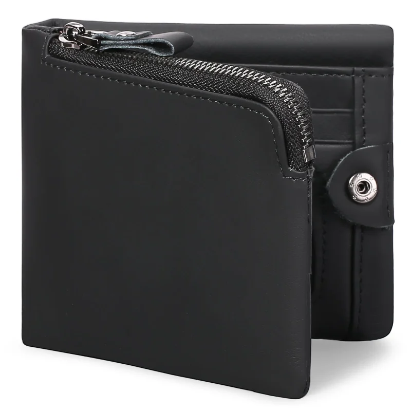 Sendefn Mens Wallet with RFID Blocking - Genuine Leather Slim Bifold Credit Card Holder for Men