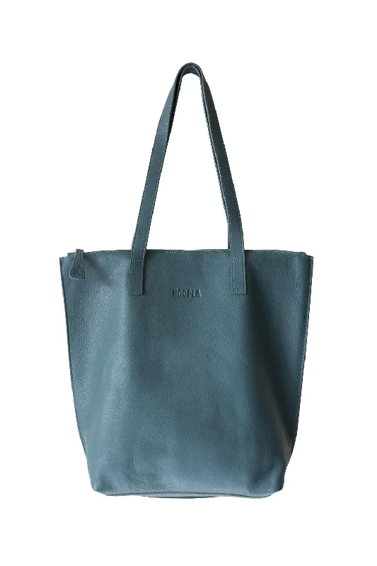 Small Teal Zip Tote