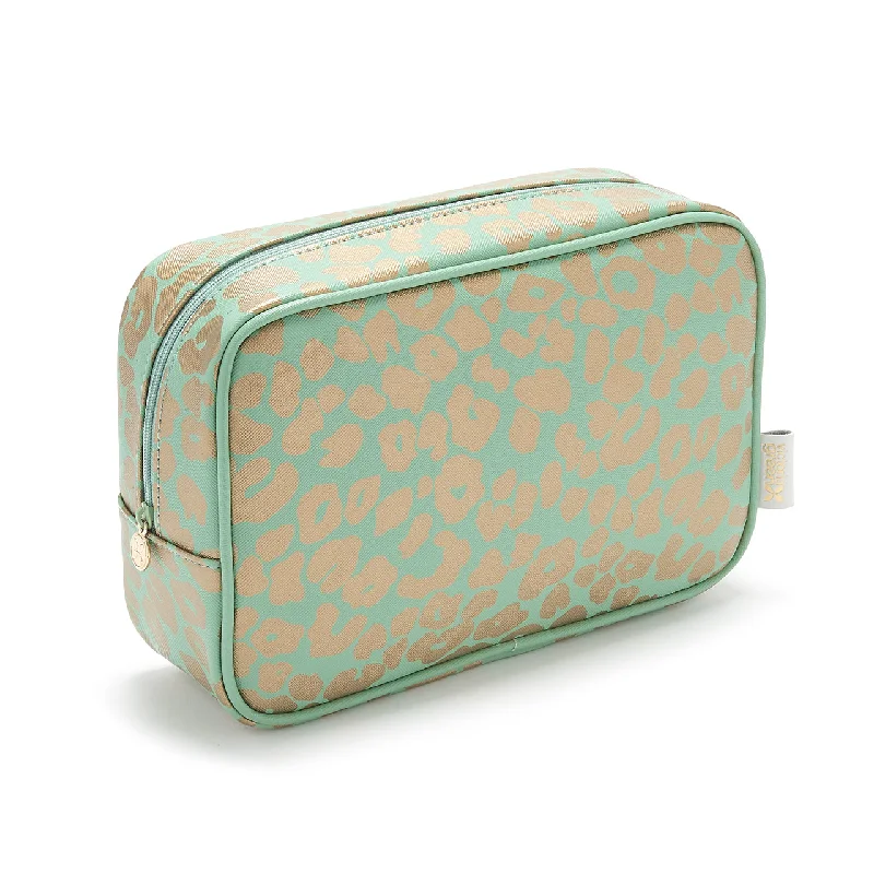 Jade Leopard Beauty Kit Case