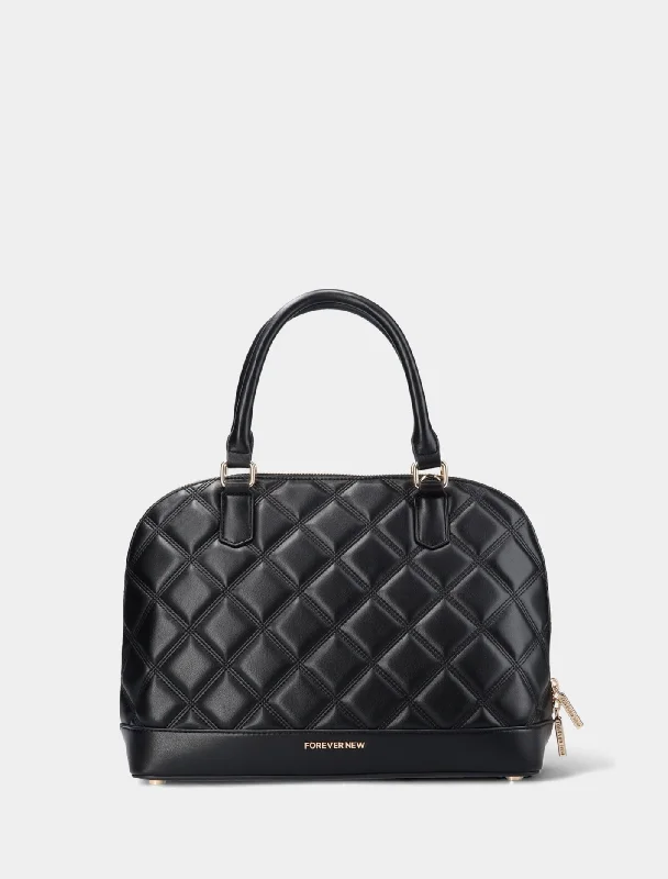 Polly Quilted Bowler Bag