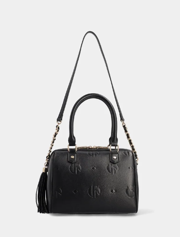 Rosie Embossed Print Barrel Bag