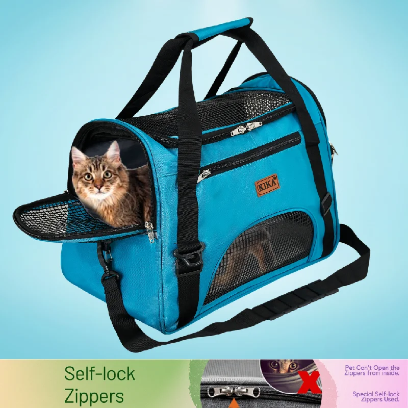 Best AIRLINE Pet Dog Cat Carrier Bag - KIKA PETS