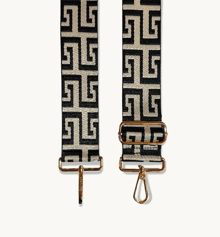 Black and Stone Maze Strap