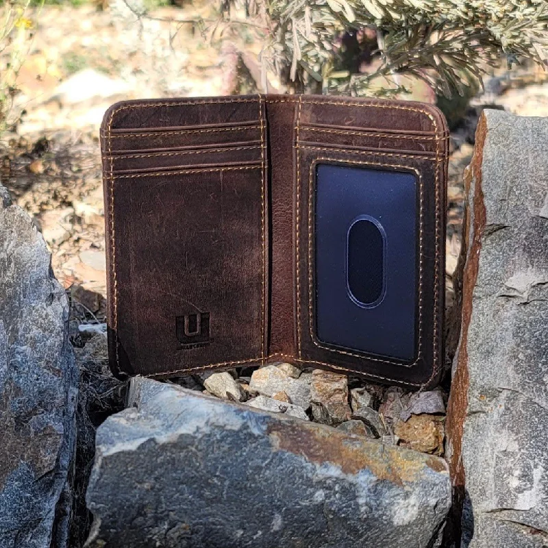 Front Pocket Leather Wallet with ID - Heritage T3