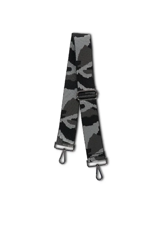 Gray Camo Handbag Strap