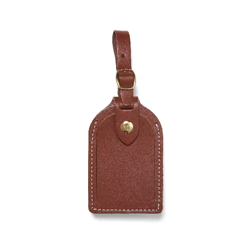 British Brown Leather - Luggage Tag