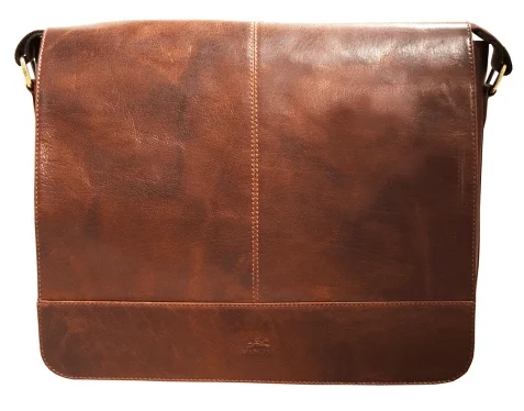 Mancini Leather Messenger Bag