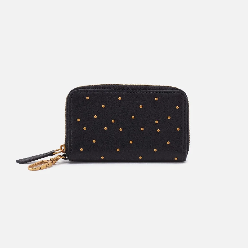 Move Clip Wallet In Pebbled Leather - Black