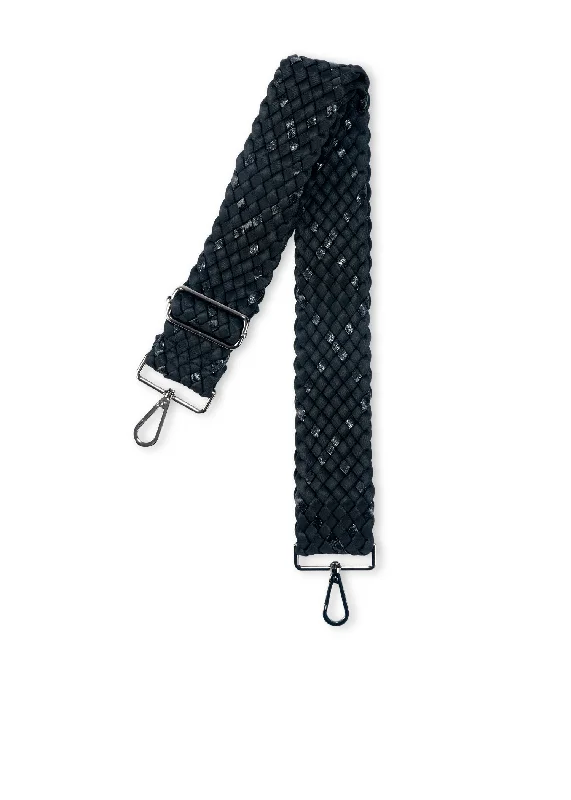 Noir Woven Handbag Strap