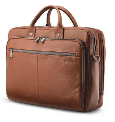 Samsonite Classic Leather Toploader Briefcase