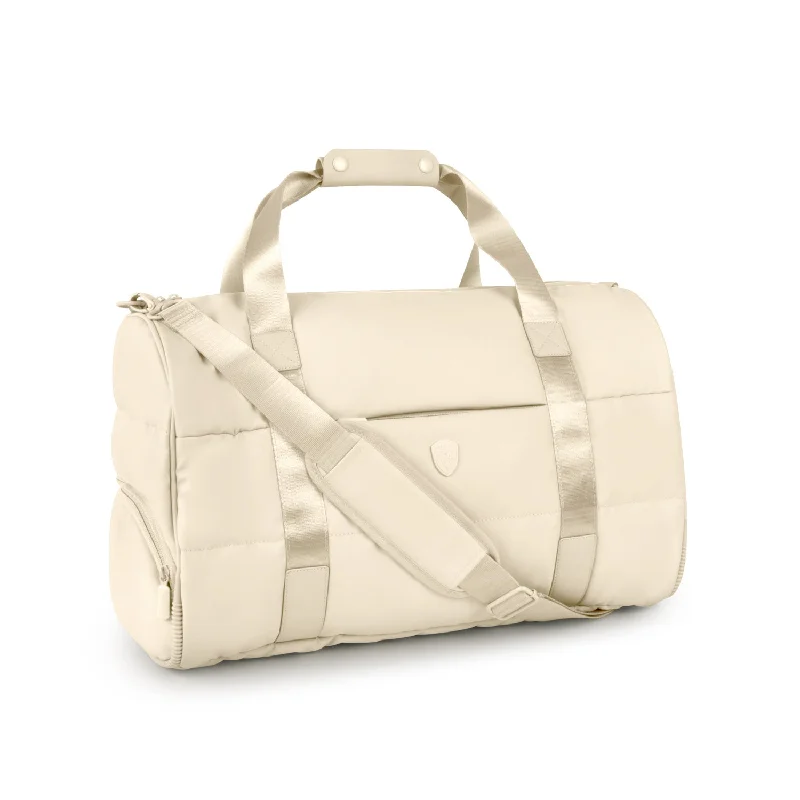 The Puffer Duffel Bag - Ivory