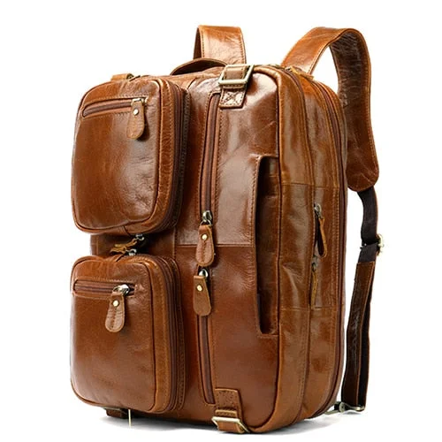 The Traveller Leather Laptop Bag