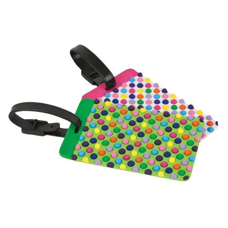 Travelon 12657 Set of 2 Luggage Tags, Dots