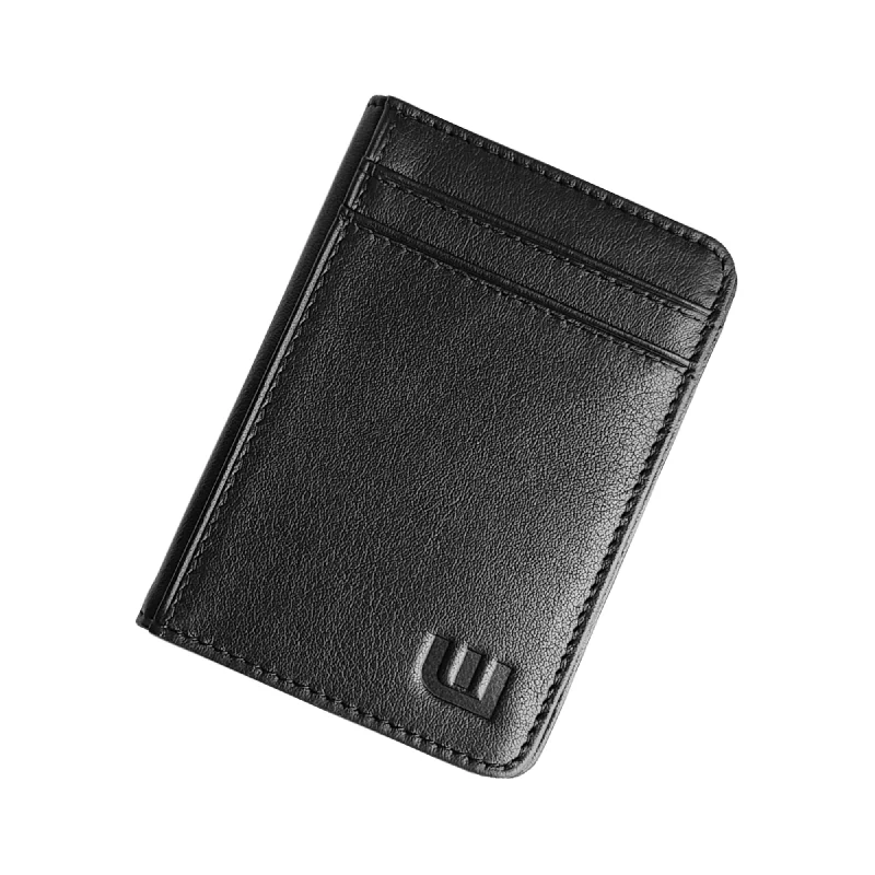 WALLETERAS - 2 ID Slim Leather Wallet with RFID Blocking  - S 2ID