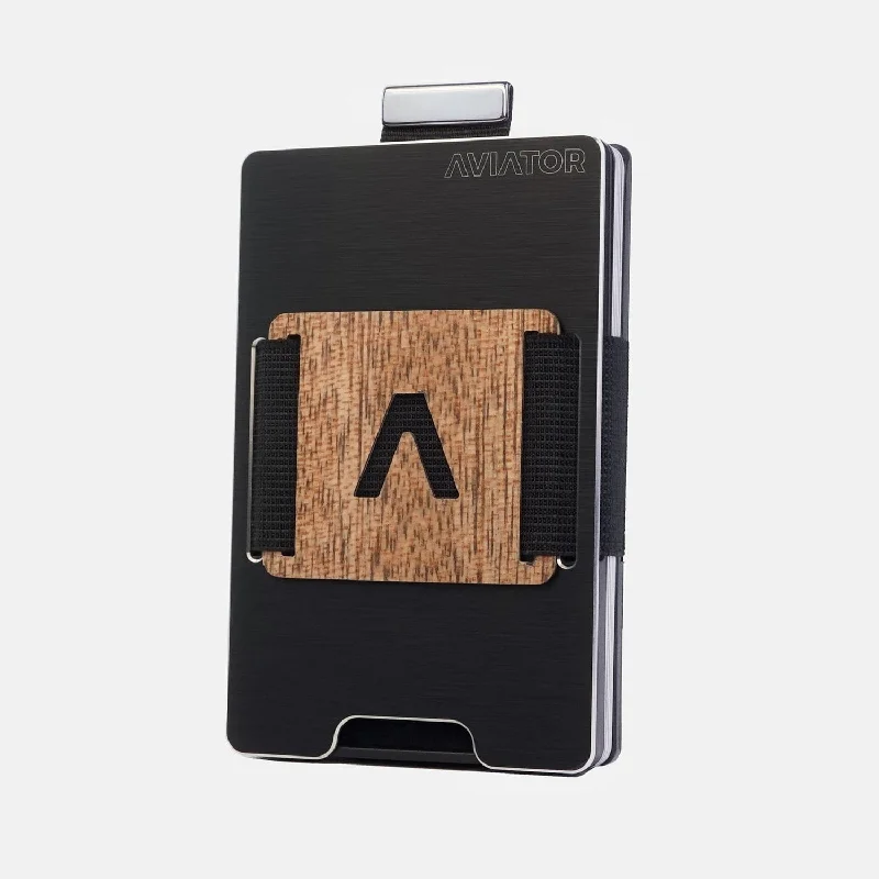 Wood Carbon Fiber Cash Clip